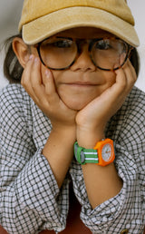 Circus - Denim and Green watch (KIDS & WOMEN)