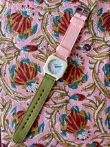 Montre Kaki - Rose Pale