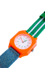 Circus - Denim and Green watch (KIDS & WOMEN)