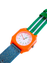 Circus - Denim and Green watch (KIDS & WOMEN)