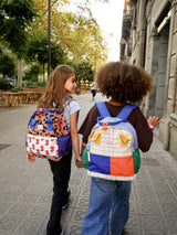 Color block and notebook backpack