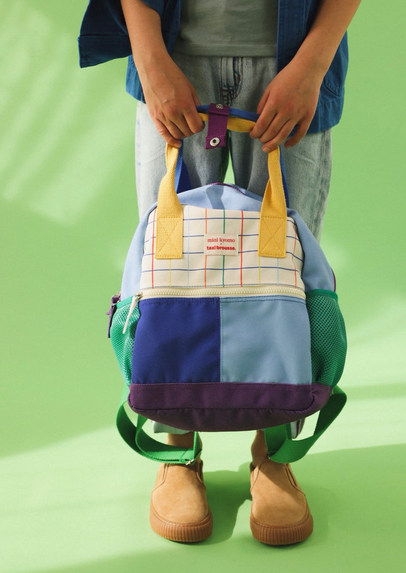 Color block and notebook backpack