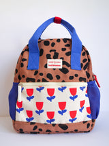Leopard and Flowers Backback