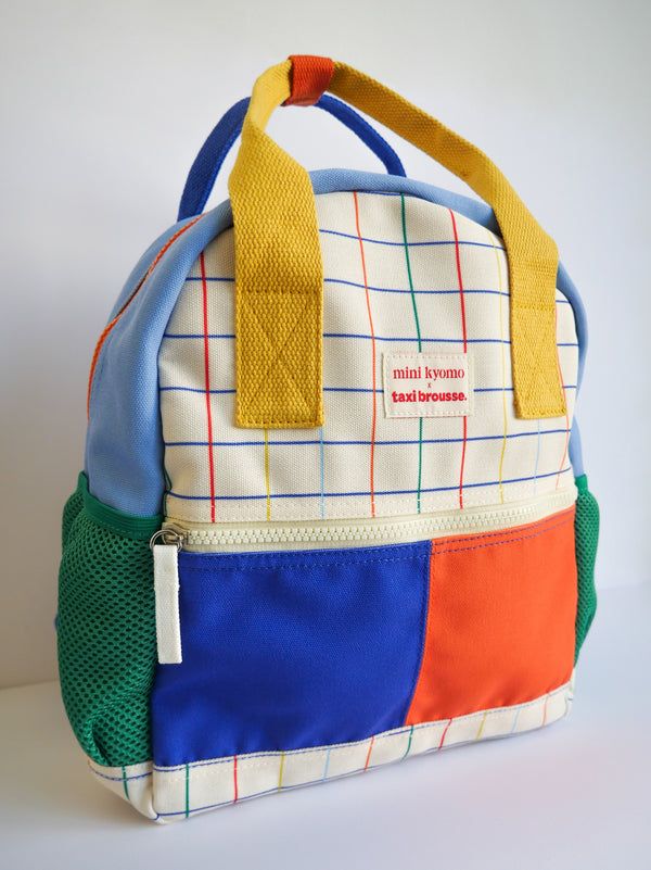 Color block and notebook backpack