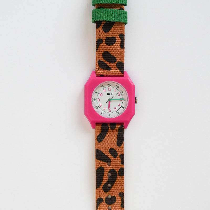 Leopard watch - Taxi Brousse x Mini Kyomo Collab