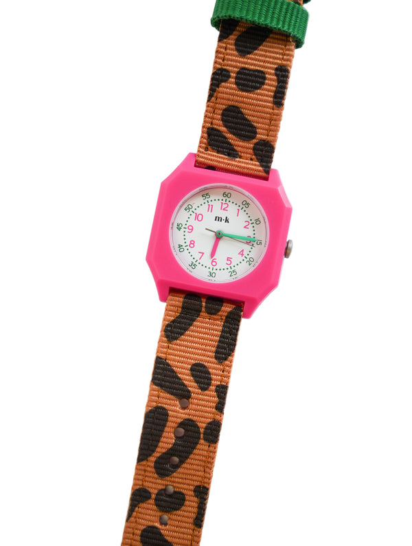 Leopard watch - Taxi Brousse x Mini Kyomo Collab