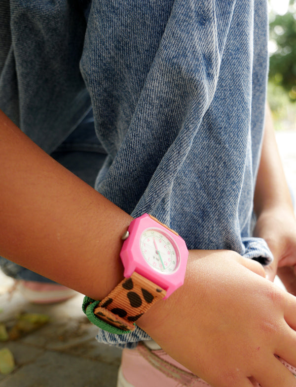 Leopard watch - Taxi Brousse x Mini Kyomo Collab